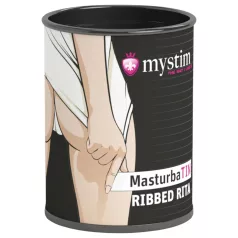   Mystim - masturbatorius vyrams - briaunuotas paviršius - baltas