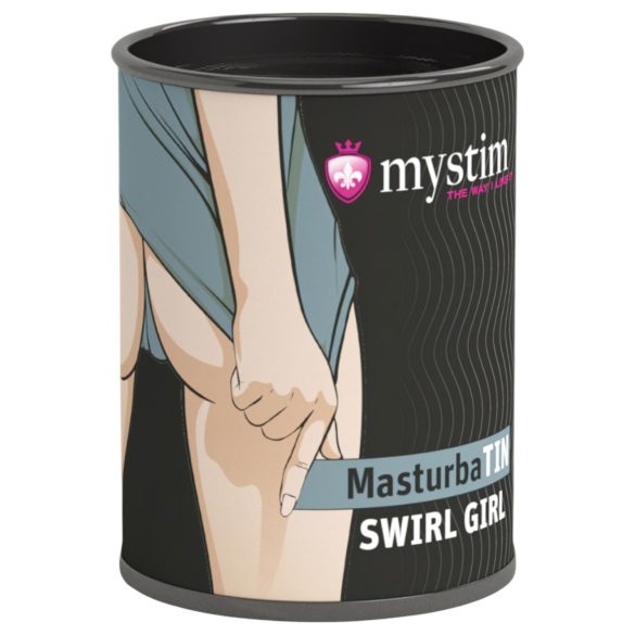 Mystim MasturbaTIN Swirl Girl - banguotas masturbatorius (balta)