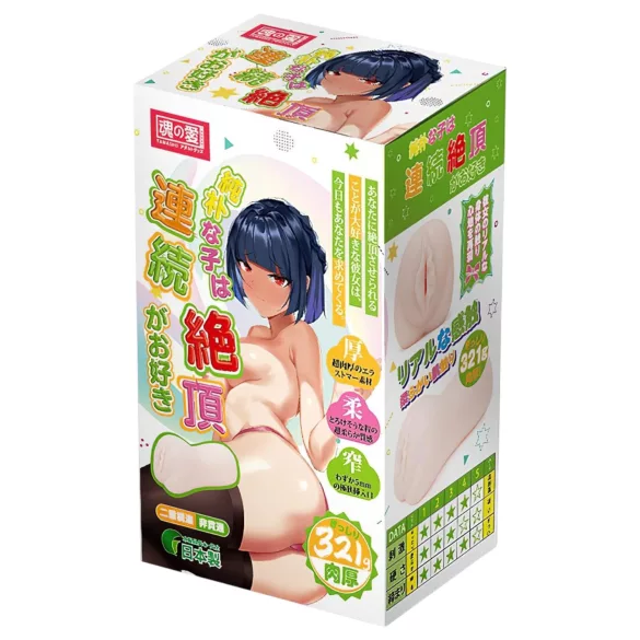 TAMASHII Nenutrūkstamas orgazmas - anime dirbtinė vagina masturbatorius (natūrali spalva)