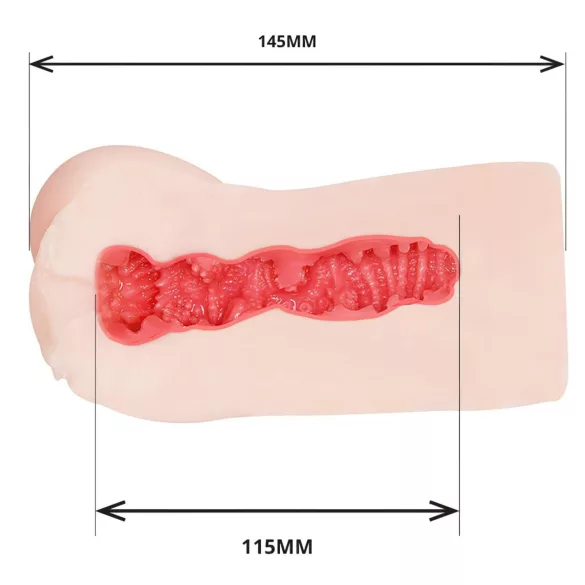 TAMASHII Squeezing Ranch - anime dirbtinė vagina masturbatorius (natūralios spalvos)