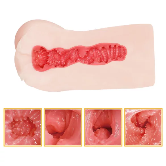 TAMASHII Squeezing Ranch - anime dirbtinė vagina masturbatorius (natūralios spalvos)