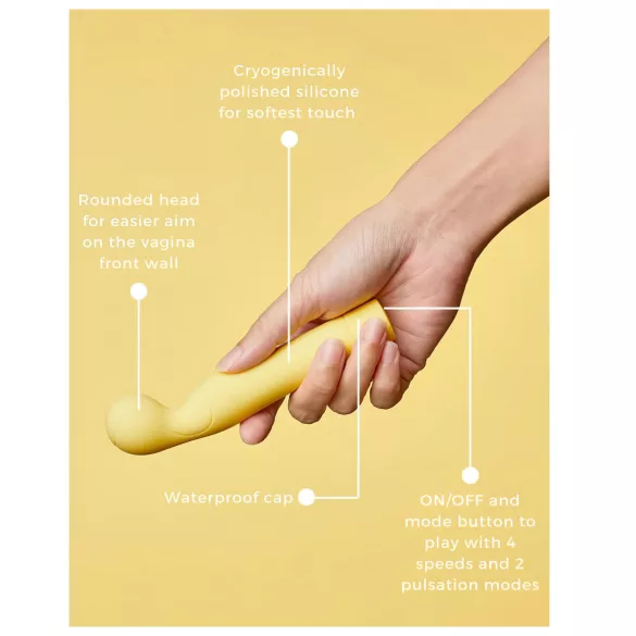 Smile Makers - Teniso trenerė vibratorius (geltonas)