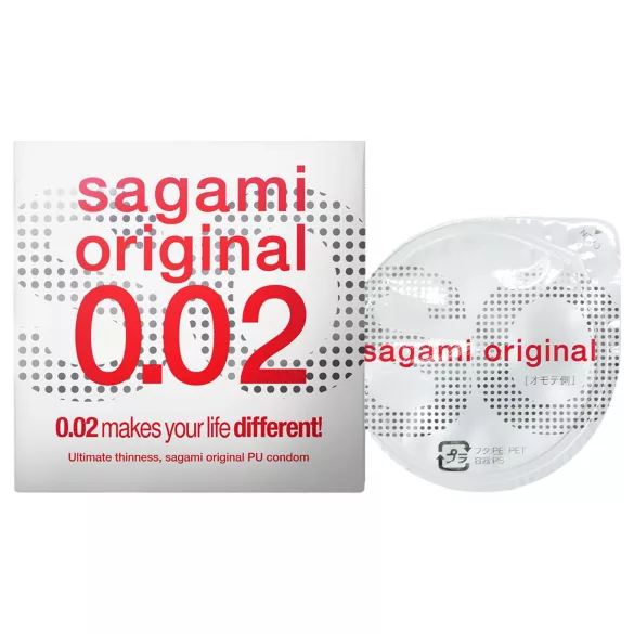 Sagami Original 0,02 - prezervatyvas - 55 mm - 1 vnt