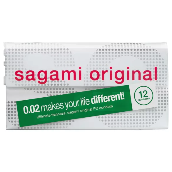 Sagami Original 0,02 - prezervatyvai - 55 mm - 12 vnt