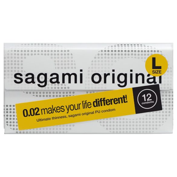 Sagami Original 0,02 L - prezervatyvai - 58 mm - 12 vnt