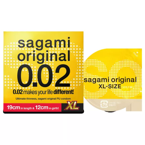 Sagami Original 0,02 XL - prezervatyvai - 61mm - 1 vnt