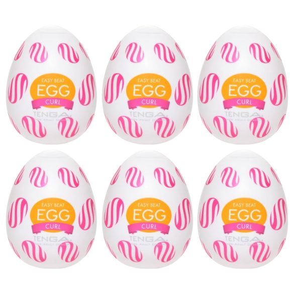 TENGA Egg Curl - kiaušinio masturbatorius (6 vnt.)