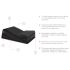 Liberator Wedge/Ramp - 2 dalių sekso pagalvės rinkinys (juoda)