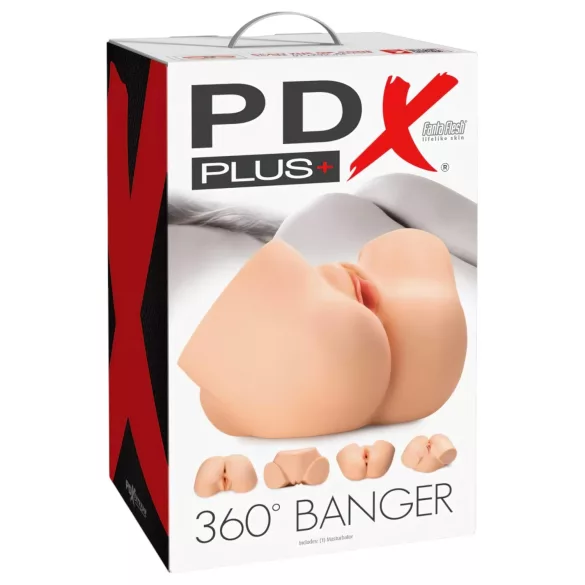 PDX 360 Banger - vyrų masturbatorius - realistiškas torsas - kūno spalva