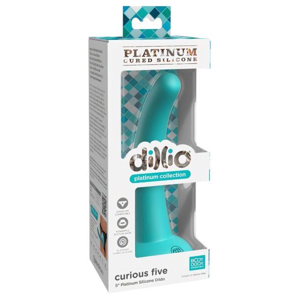 Dillio Curious Five - silikoninis dildo (15 cm) - turkio spalvos