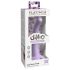 Dillio Smalsus Penketukas - siurbtuko dildo (15cm) - violetinė