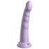 Dillio Slim Seven - lipnus stimuliatorius dildo (20cm) - violetinė