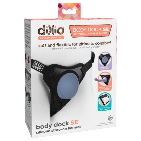 Dillio Body Dock SE - prisegami apatiniai (juodi-mėlyni)