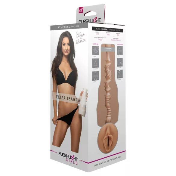 Fleshlight Eliza Ibarra Ethereal - realistiška dirbtinė vagina (natūralios spalvos)