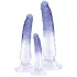 Crystal Clear - analinio sekso treniruočių rinkinys - 3 vnt - skaidrus mėlynas