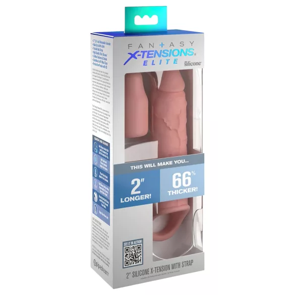 Pipedream - X-TENSION Elite 2 - varpos mova su sėklidžių žiedu (natūralios spalvos)