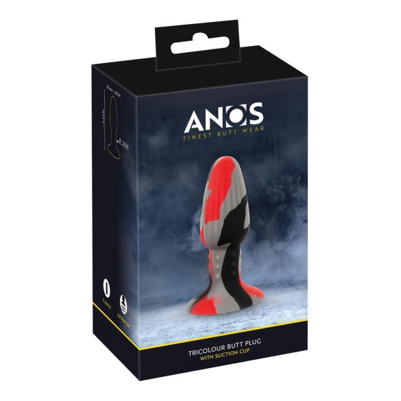 ANOS - spalvotas silikoninis analinis kištukas