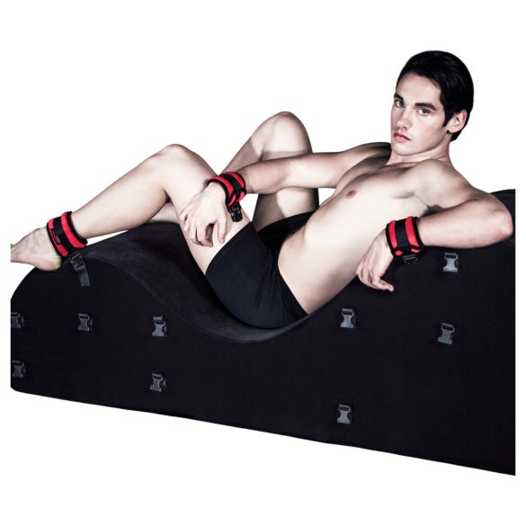 Liberator Juodoji Label Esse - reguliuojama 3 dalių sekso sofa (juoda)