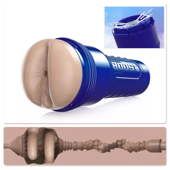 Fleshlight Boost Blast - realistiška analinė masturbatorius - kūno spalvos