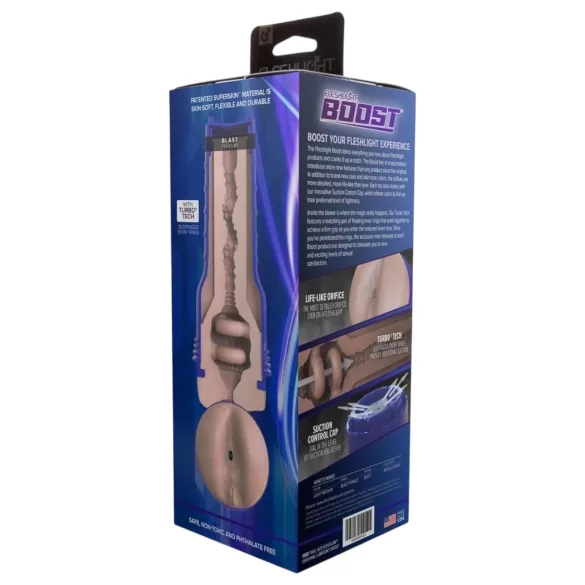 Fleshlight Boost Blast - realistiška analinė masturbatorius - kūno spalvos