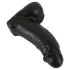 Realistixxx Real Giant - didelis dildo su sėklidėmis - 22 cm - juodas