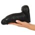 Realistixxx Tikras Milžinas - su sėklidėmis dildo - 22 cm (juodas)