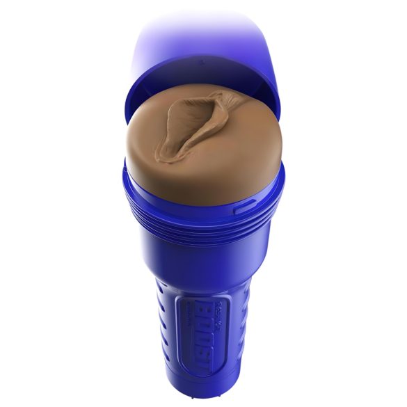 Fleshlight Boost Bang - masturbatorius vyrams - realistinė makštis - ruda