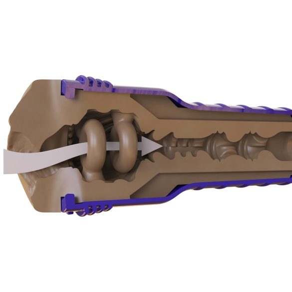 Fleshlight Boost Bang - masturbatorius vyrams - realistinė makštis - ruda