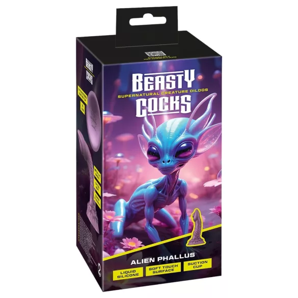 Beasty Cocks - ateivių dildo - silikoninis (violetinis)
