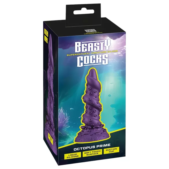 Beasty Cocks Octopus Prime - dildo aštuonkojis - silikonas - violetinis