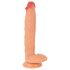 Realistixxx Tikras Milžinas - ypač didelis dildo su kapšeliais (natūrali spalva)