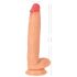 Realistixxx Tikras Milžinas - ypač didelis dildo su kapšeliais (natūrali spalva)