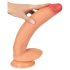 Realistixxx Tikras Milžinas - ypač didelis dildo su kapšeliais (natūrali spalva)
