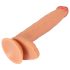 Realistixxx Tikras Milžinas - ypač didelis dildo su kapšeliais (natūrali spalva)