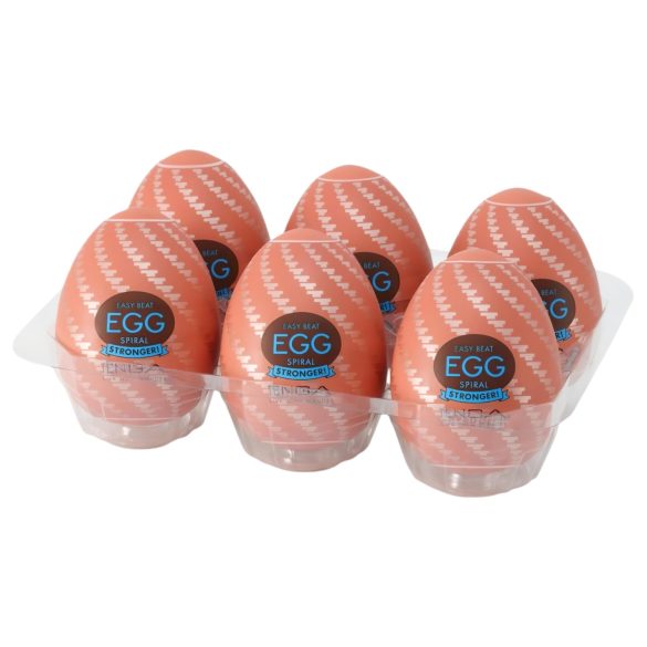 TENGA Egg Spiral Stipres - kiaušinių masturbatorius (6 vnt.)