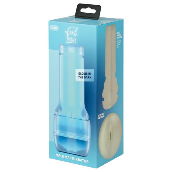 Kiiroo Feel Glow - švytinti dirbtinė vaginėlė - PowerBlow suderinama (balta)