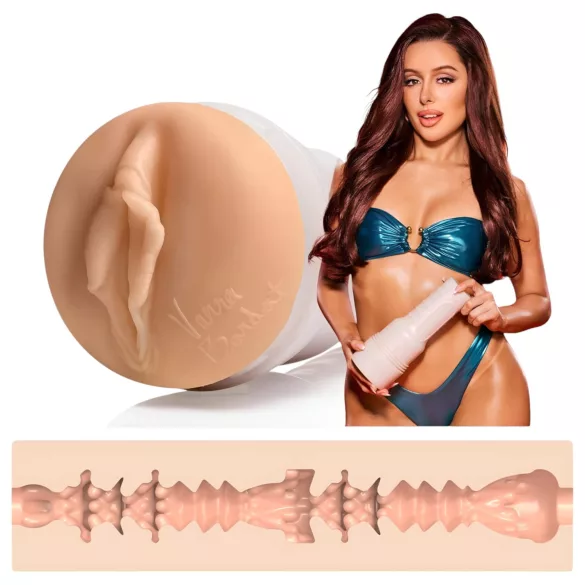 Fleshlight Vanna Bardot - realistiška vagina - kūno spalva
