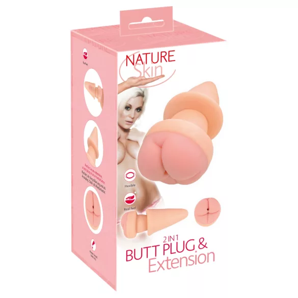 Nature Skin - analinis kaištis ir penio mova - kūno spalvos