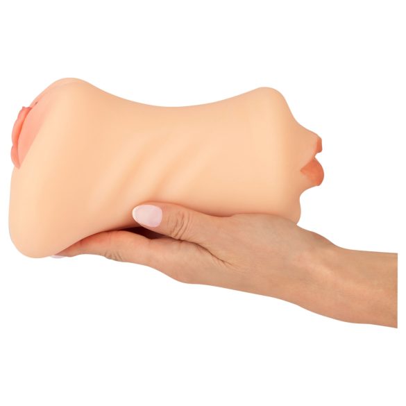 Nature Skin - masturbatorius vagina ir burna - natūralios spalvos