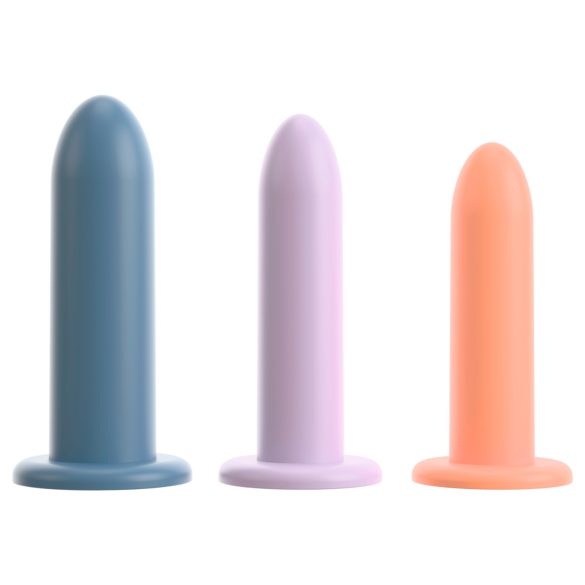 Three in a Row - dildo treniruočių rinkinys - 3 vnt spalvoti