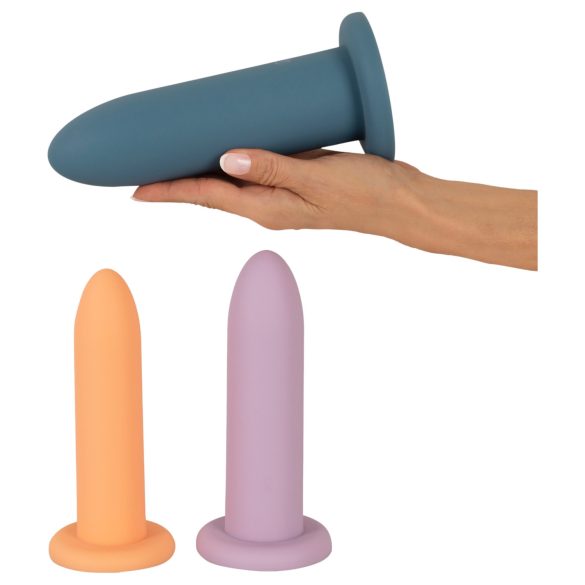 Three in a Row - dildo treniruočių rinkinys - 3 vnt spalvoti