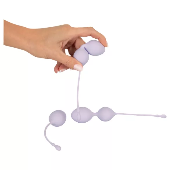 Beau Coeur Elorin - geiša kamuoliukų rinkinys - 3 dalių - violetinė