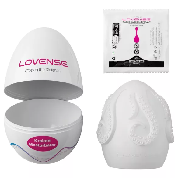 LOVENSE Kraken - masturbacijos kiaušinis - 1 vnt. (baltas)