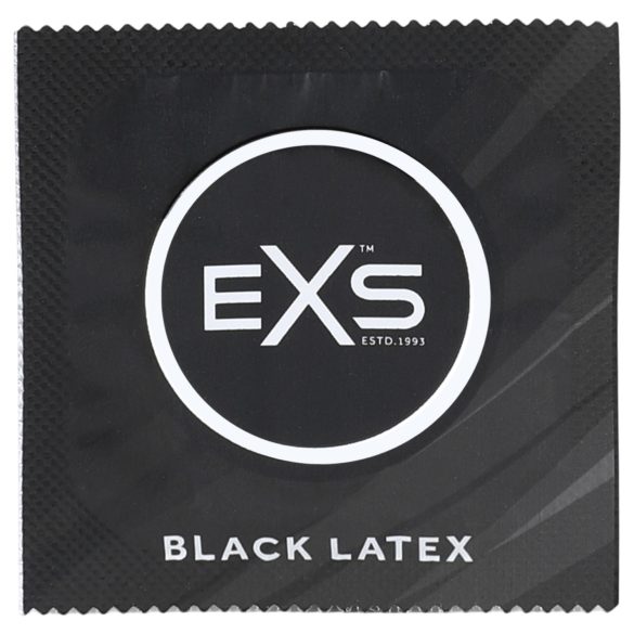 EXS Black - lateksinė prezervatyvai - juodi - 12 vnt