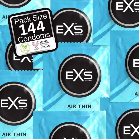EXS Air Thin - prezervatyvai - itin ploni - lateksas - 144 vnt.
