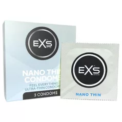 EXS - prezervatyvai - itin ploni - 3 vnt