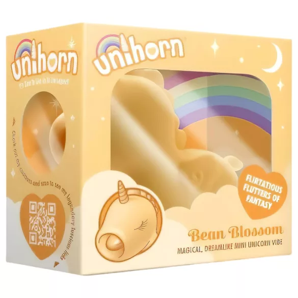 Unihorn Bean Blossom - klitorio vibratorius - įkraunamas - geltonas