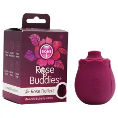   Skins Rose Flutterz - įkraunamas klitorio vibratorius (violetinis)