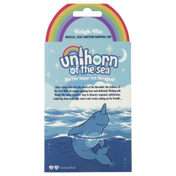 Unihorn Of The Sea - klitorio vibratoriaus - įkraunamas - mėlynas