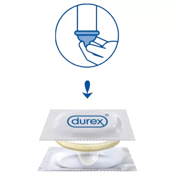 Durex Invisible Slim - ploni prezervatyvai - 10 vnt.